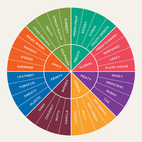 Edinburgh Whisky Academy flavour wheel